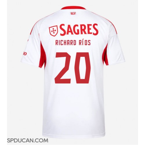 Muški Nogometni Dres Benfica Richard Rios #20 Rezervni 2025-26 Kratak Rukav Muški Nogometni Dres Benfica Richard Rios #20 Rezervni 2025-26 Kratak Rukav